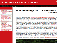 Tablet Screenshot of locostusa.com